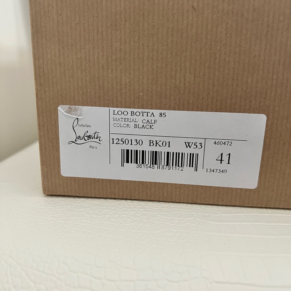 Christian Louboutin Black And Red Loo Botta Boots View 2